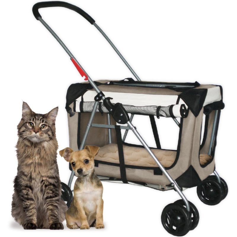 PetLuv-Happy Cat Premium Cat Carrier Soft Sided Foldable Top & Side Loading  Pet Crate & Carrier Locking Zippers Shoulder Straps Seat Belt Lock Plush